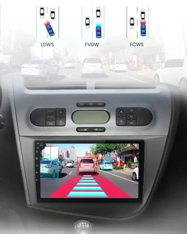 Radio Android do Seat Leon II (2005-2012) CarPlay Android Auto 4G WiFi GPS DSP