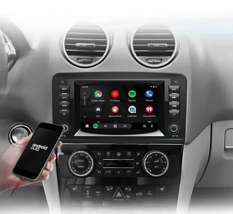 Radio Android do Mercedes-Benz ML W164 GL X164 CarPlay Android Auto 4G WiFi GPS DSP
