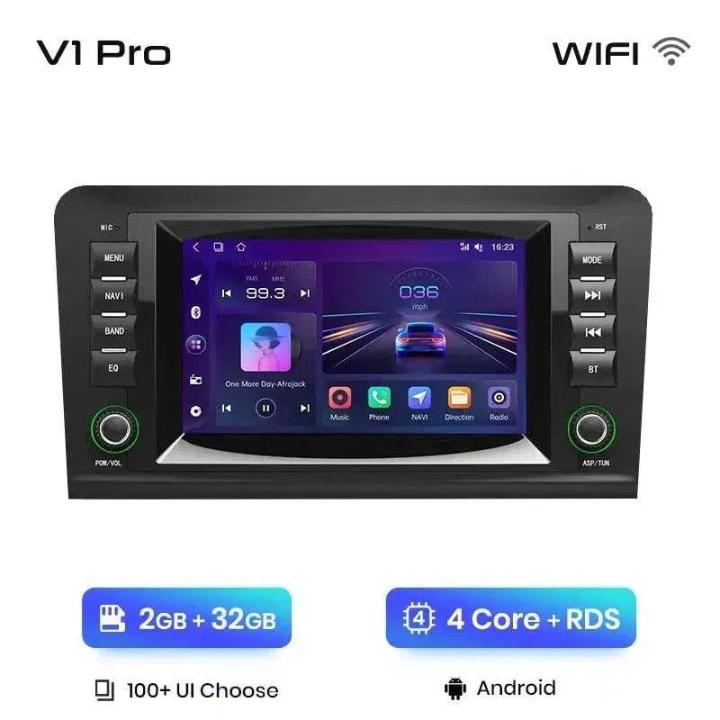 Radio Android do Mercedes-Benz ML W164 GL X164 CarPlay Android Auto 4G WiFi GPS DSP