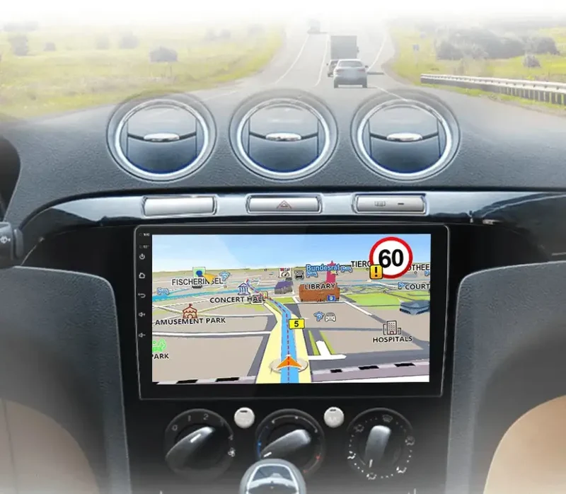 Radio Android do Ford S-Max (2007-2015) CarPlay Android Auto 4G WiFi GPS DSP