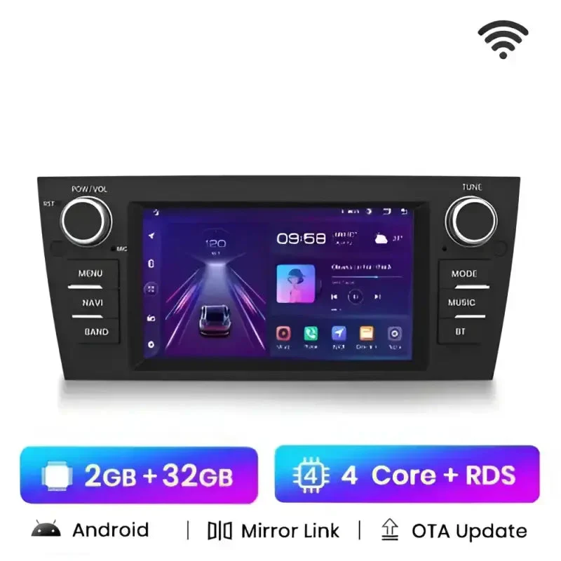 Radio Android do BMW Serii 3 E90 E91 E92 E93 CarPlay Android Auto 4G WiFi GPS DSP