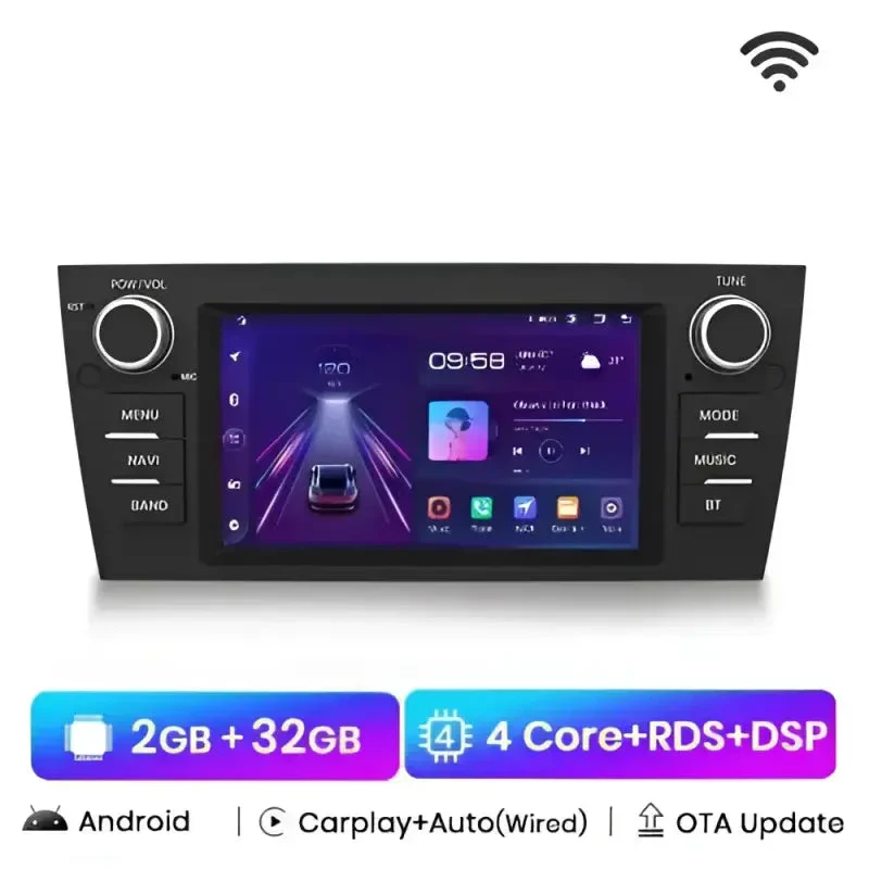 Radio Android do BMW Serii 3 E90 E91 E92 E93 CarPlay Android Auto 4G WiFi GPS DSP