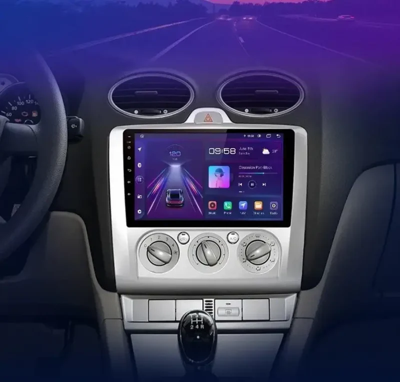 Radio Android do Ford Focus II MK2 (2004-2011) CarPlay Android Auto 4G WiFi GPS DSP