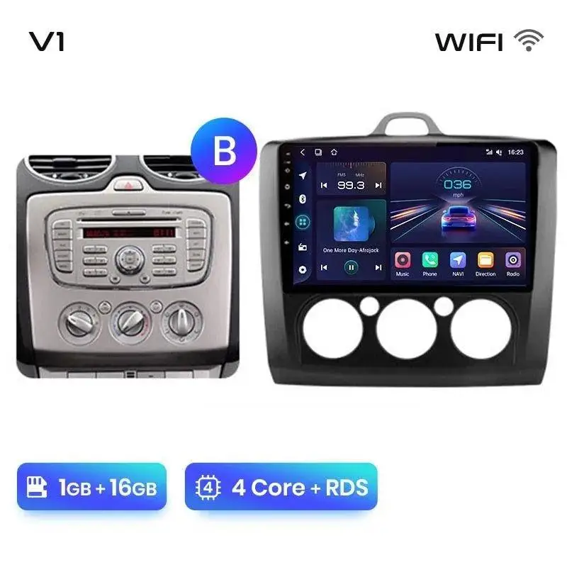 Radio Android do Ford Focus II MK2 (2004-2011) CarPlay Android Auto 4G WiFi GPS DSP
