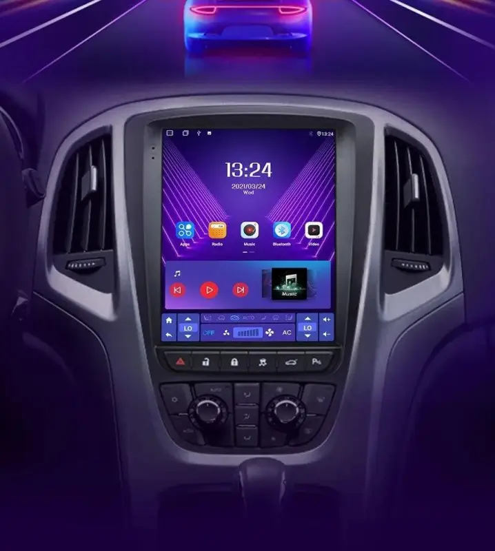 Radio Android do Opel Astra J (2009-2013) CarPlay Android Auto 4G WiFi GPS DSP