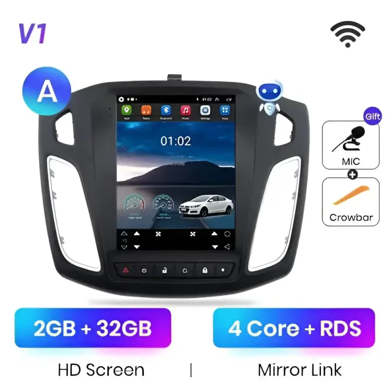 Radio Android do Ford Focus MK3 (2012-2017) CarPlay Android Auto 4G WiFi GPS DSP