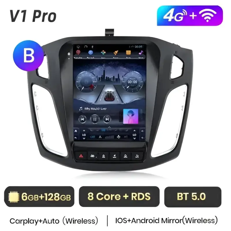 Radio Android do Ford Focus MK3 (2012-2017) CarPlay Android Auto 4G WiFi GPS DSP