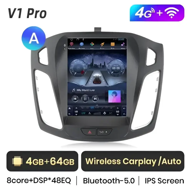 Radio Android do Ford Focus MK3 (2012-2017) CarPlay Android Auto 4G WiFi GPS DSP