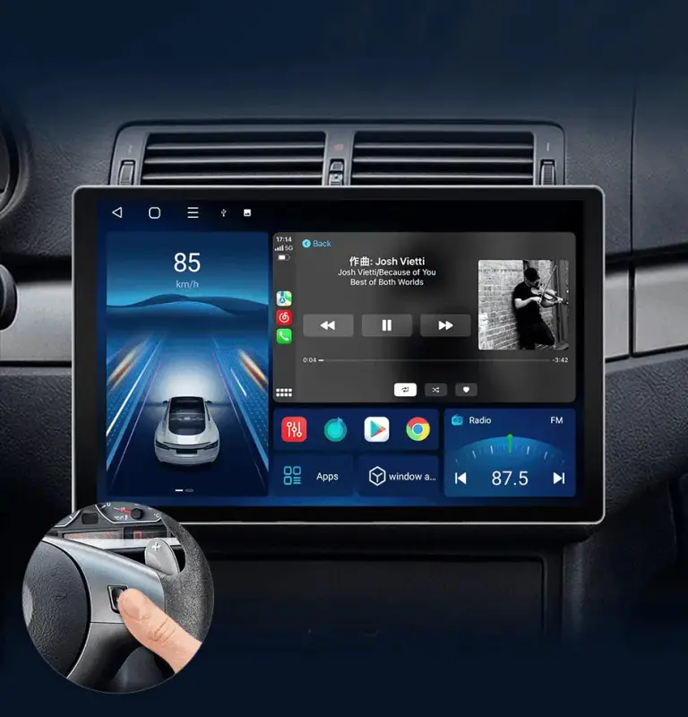 Radio Android do BMW Serii 3 E46 M3 CarPlay Android Auto 4G WiFi GPS DSP