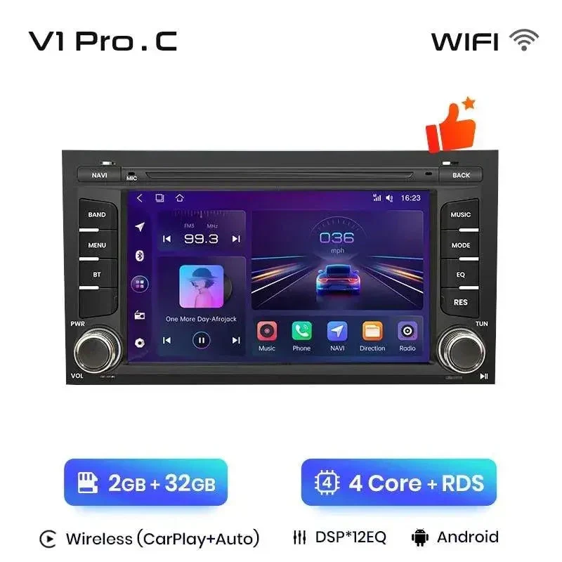 Radio Android do Seat Leon MK3 Ibiza 2016 (2012-2018) CarPlay Android Auto 4G WiFi GPS DSP