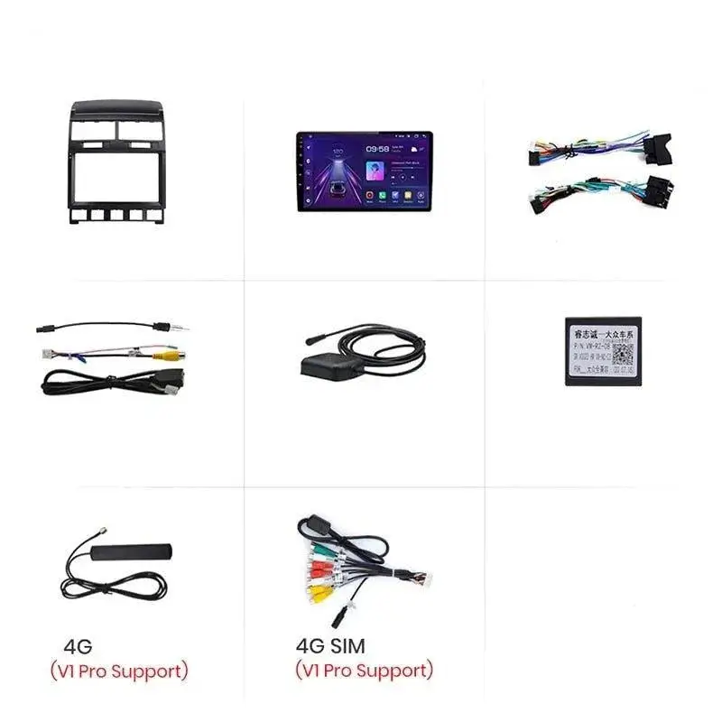 Radio Android do Volkswagen VW Touareg (2002-2010) CarPlay Android Auto 4G WiFi GPS DSP