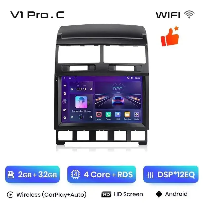Radio Android do Volkswagen VW Touareg (2002-2010) CarPlay Android Auto 4G WiFi GPS DSP