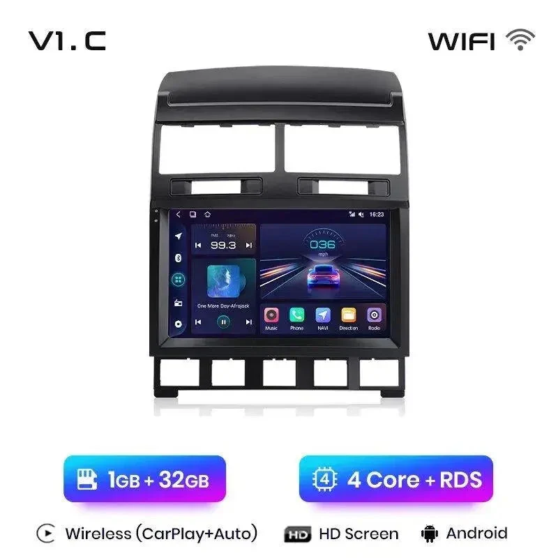 Radio Android do Volkswagen VW Touareg (2002-2010) CarPlay Android Auto 4G WiFi GPS DSP