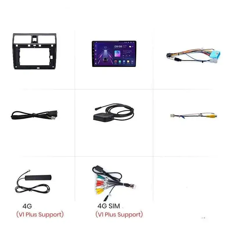 Radio Android do Suzuki Swift (2003-2010) CarPlay Android Auto 4G WiFi GPS DSP