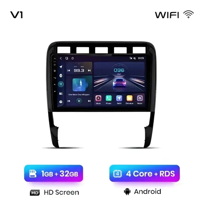 Radio Android do Porsche Cayenne (2002-2010) CarPlay Android Auto 4G WiFi GPS DSP