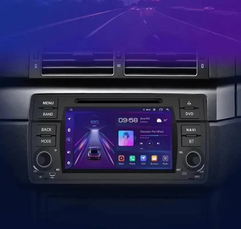 Radio Android do BMW Serii 3 E46 CarPlay Android Auto 4G WiFi GPS DSP