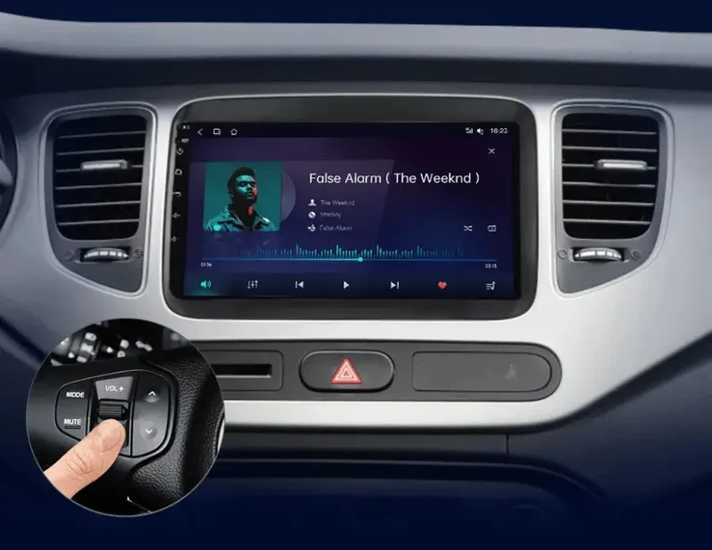 Radio Android do KIA Carens (2013-2018) CarPlay Android Auto 4G WiFi GPS DSP