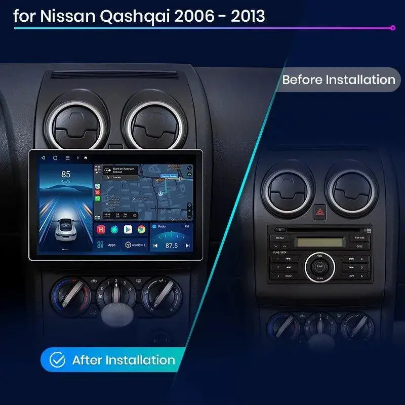 Radio Android do Nissan Qashqai J10 Multimedialne (2006-2013) CarPlay Android Auto 4G WiFi GPS DSP