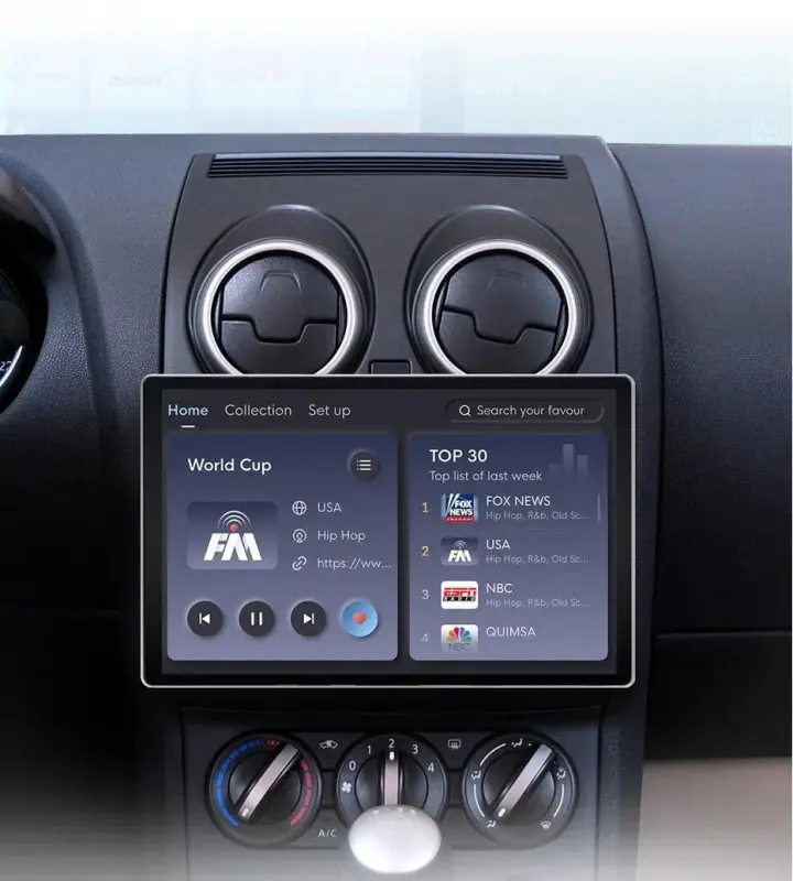 Radio Android do Nissan Qashqai J10 Multimedialne (2006-2013) CarPlay Android Auto 4G WiFi GPS DSP