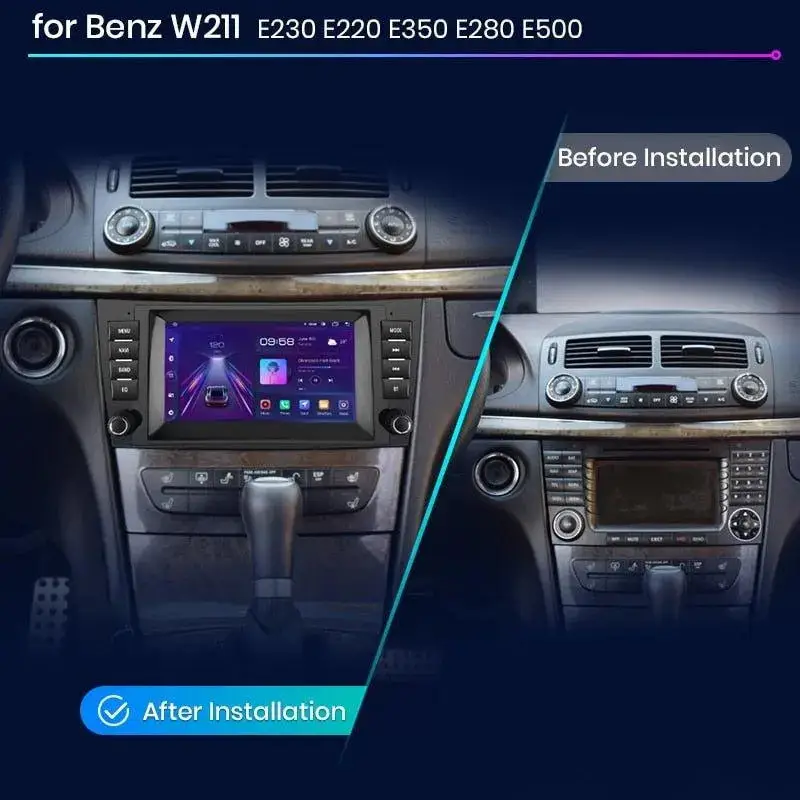 Radio Android do Mercedes-Benz E-Klasa W211 CLS W219 Multimedialne CarPlay Android Auto 4G WiFi GPS DSP