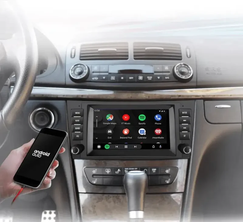 Radio Android do Mercedes-Benz E-Klasa W211 CLS W219 Multimedialne CarPlay Android Auto 4G WiFi GPS DSP