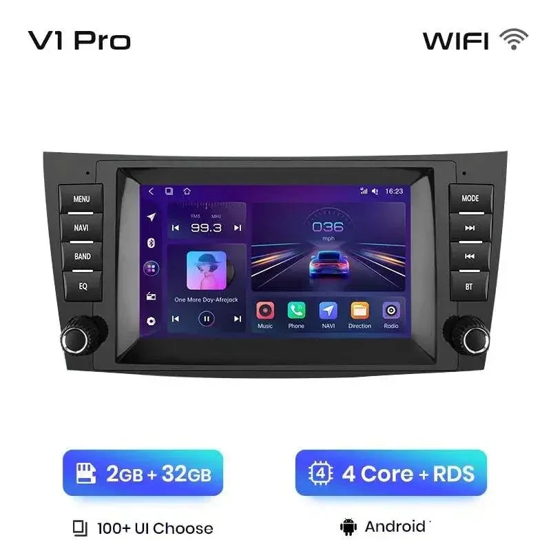 Radio Android do Mercedes-Benz E-Klasa W211 CLS W219 Multimedialne CarPlay Android Auto 4G WiFi GPS DSP