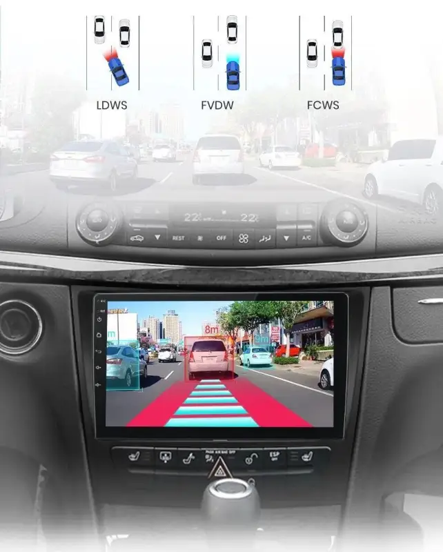 Radio Android do Mercedes-Benz E-Klasa W211 E300 (2002-2010) CarPlay Android Auto 4G WiFi GPS DSP