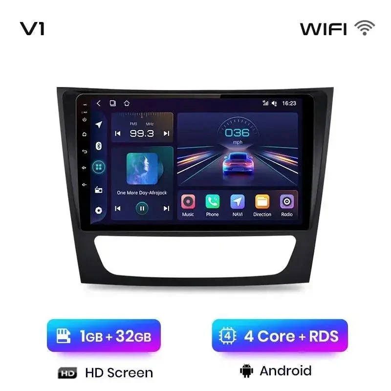 Radio Android do Mercedes-Benz E-Klasa W211 E300 (2002-2010) CarPlay Android Auto 4G WiFi GPS DSP
