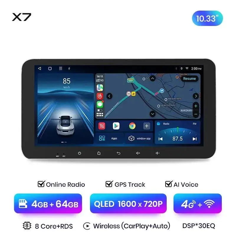 Radio Android do Ford Mondeo III (MK3) Multimedialne (2000-2007) CarPlay Android Auto 4G WiFi GPS DSP