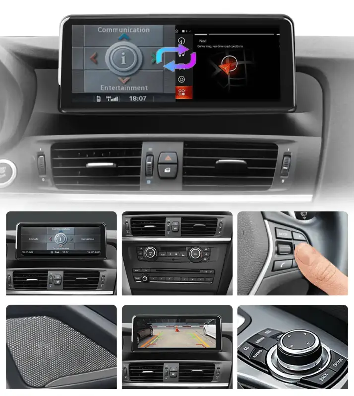 Radio Android do BMW X3 F25 X4 F26 (2013-2017) CarPlay Android Auto 4G WiFi GPS DSP