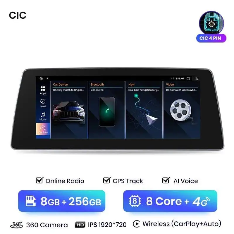 Radio Android do BMW X3 F25 X4 F26 (2013-2017) CarPlay Android Auto 4G WiFi GPS DSP