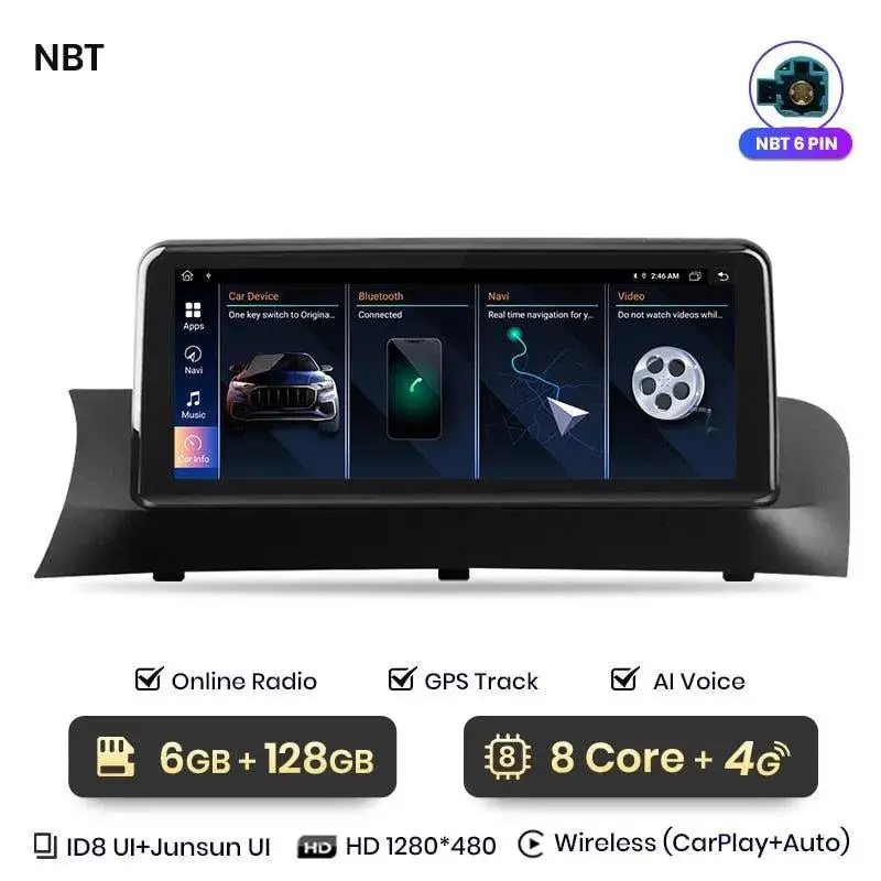 Radio Android do BMW X3 F25 X4 F26 (2013-2017) CarPlay Android Auto 4G WiFi GPS DSP