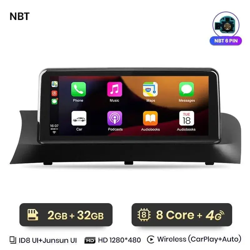 Radio Android do BMW X3 F25 X4 F26 (2013-2017) CarPlay Android Auto 4G WiFi GPS DSP