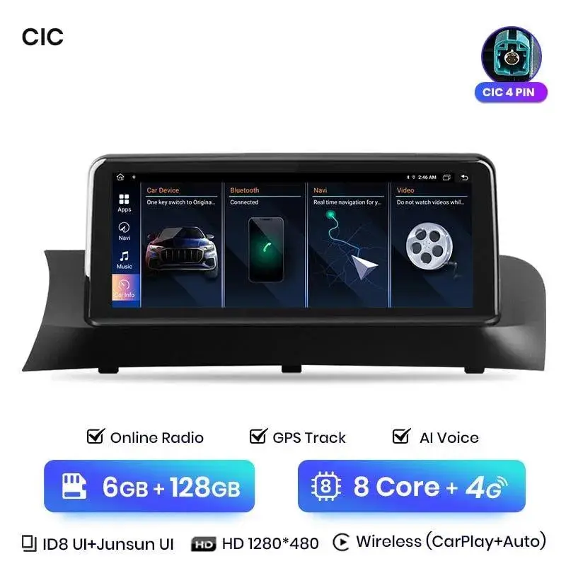 Radio Android do BMW X3 F25 X4 F26 (2013-2017) CarPlay Android Auto 4G WiFi GPS DSP