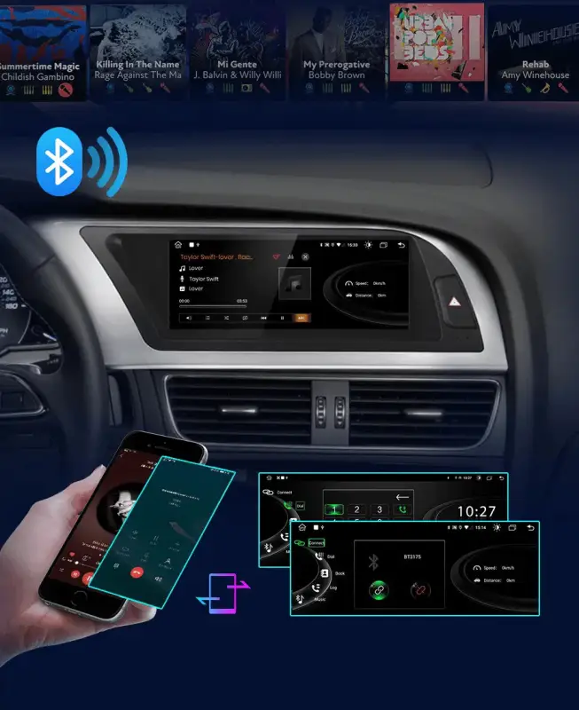 Radio Android do Audi A4 B8 2013-2016 (2009-2012) CarPlay Android Auto 4G WiFi GPS DSP