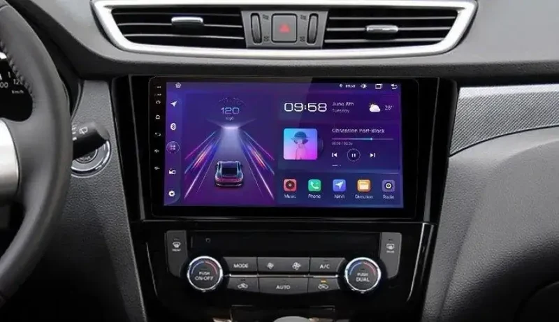 Radio Android do Nissan Qashqai J11 X-Trail T32 (2014-2017) CarPlay Android Auto 4G WiFi GPS DSP