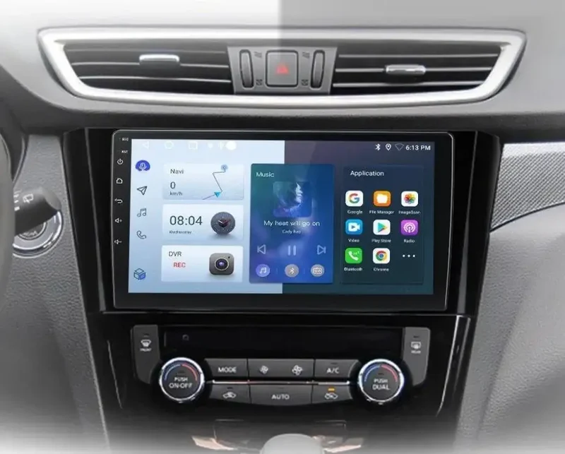 Radio Android do Nissan Qashqai J11 X-Trail T32 (2014-2017) CarPlay Android Auto 4G WiFi GPS DSP