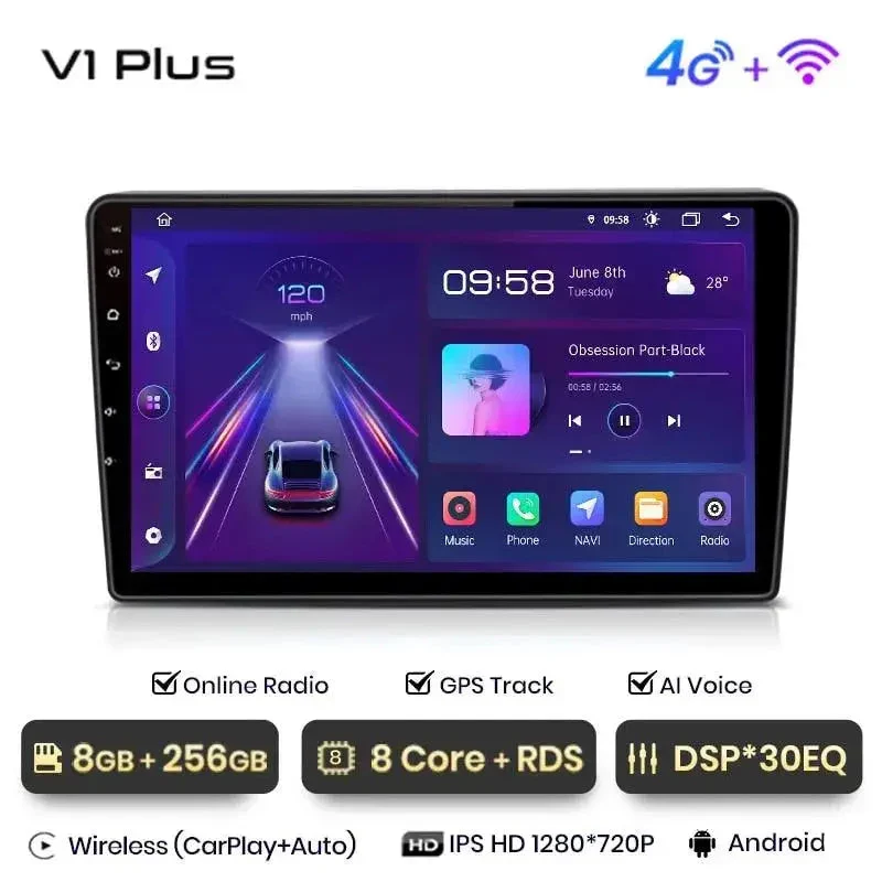 Radio Android do Opel Zafira B Astra H (2005-2014) CarPlay Android Auto 4G WiFi GPS DSP