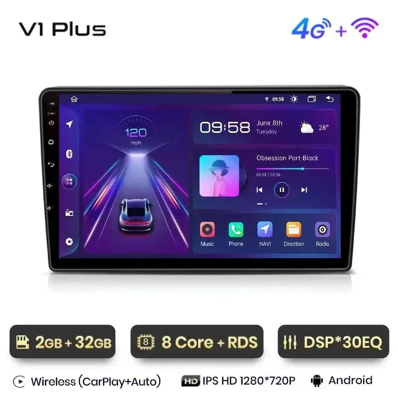 Radio Android do Opel Zafira B Astra H (2005-2014) CarPlay Android Auto 4G WiFi GPS DSP