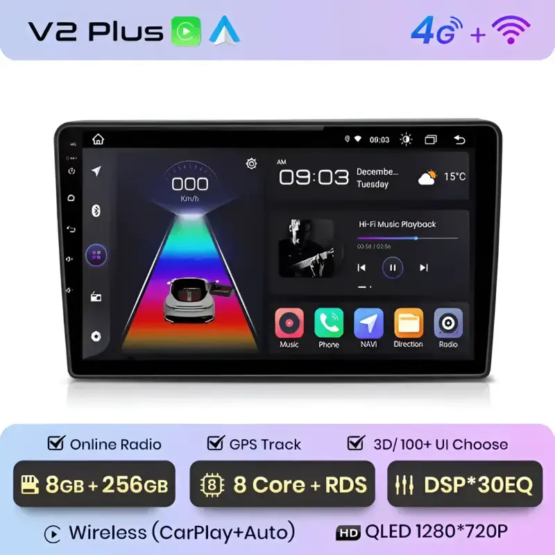Radio Android do Opel Zafira B Astra H (2005-2014) CarPlay Android Auto 4G WiFi GPS DSP
