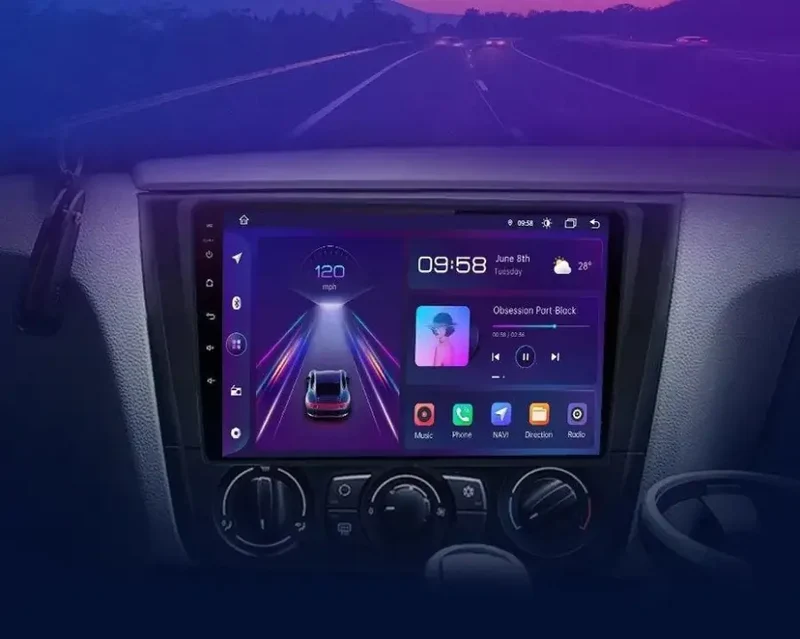 Radio Android do BMW Serii 1 E88 E82 E81 E87 (2004-2011) CarPlay Android Auto 4G WiFi GPS DSP