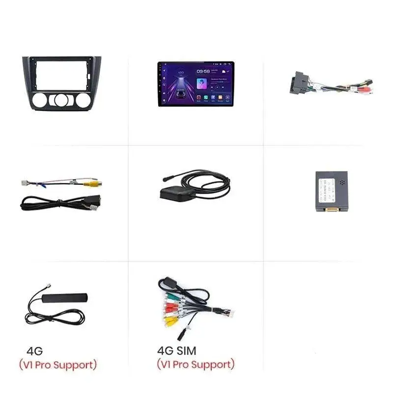 Radio Android do BMW Serii 1 E88 E82 E81 E87 (2004-2011) CarPlay Android Auto 4G WiFi GPS DSP