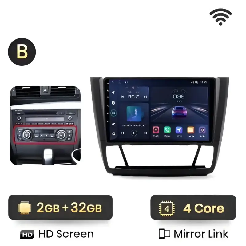Radio Android do BMW Serii 1 E88 E82 E81 E87 (2004-2011) CarPlay Android Auto 4G WiFi GPS DSP
