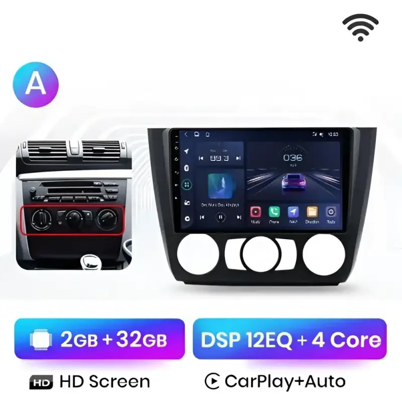 Radio Android do BMW Serii 1 E88 E82 E81 E87 (2004-2011) CarPlay Android Auto 4G WiFi GPS DSP