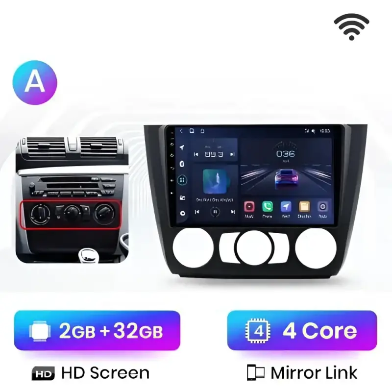 Radio Android do BMW Serii 1 E88 E82 E81 E87 (2004-2011) CarPlay Android Auto 4G WiFi GPS DSP