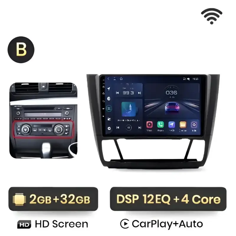 Radio Android do BMW Serii 1 E88 E82 E81 E87 (2004-2011) CarPlay Android Auto 4G WiFi GPS DSP