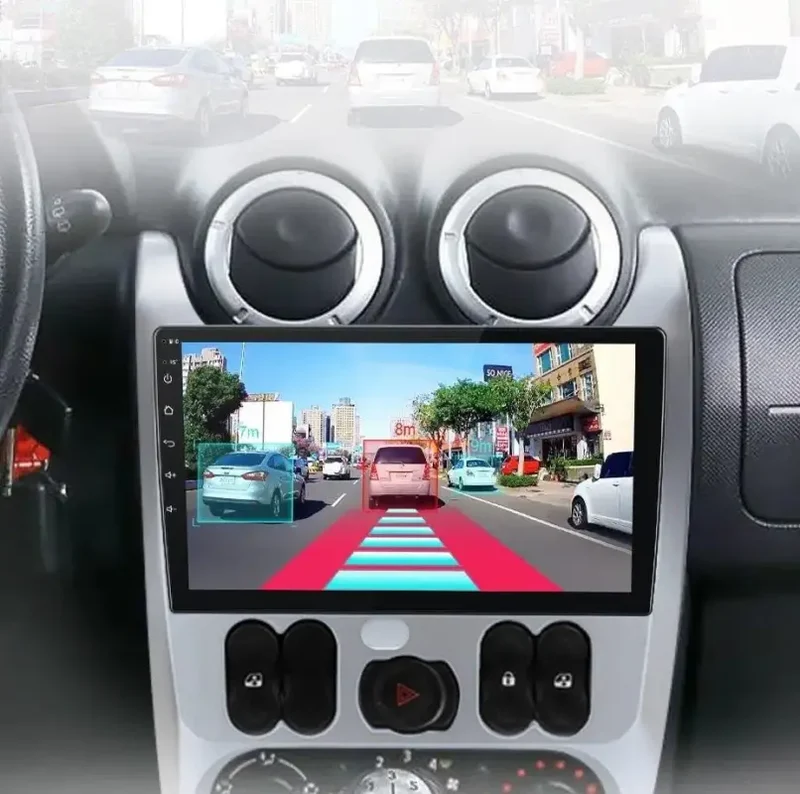 Radio Android do Renault Logan I Sandero Dacia Duster (2009-2015) CarPlay Android Auto 4G WiFi GPS DSP