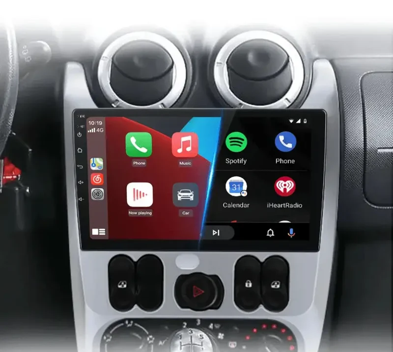 Radio Android do Renault Logan I Sandero Dacia Duster (2009-2015) CarPlay Android Auto 4G WiFi GPS DSP