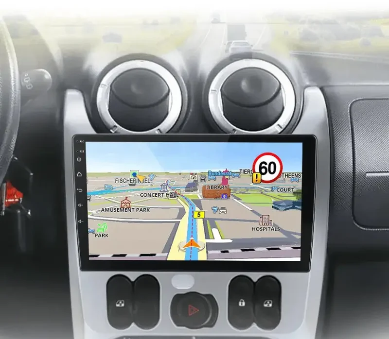 Radio Android do Renault Logan I Sandero Dacia Duster (2009-2015) CarPlay Android Auto 4G WiFi GPS DSP