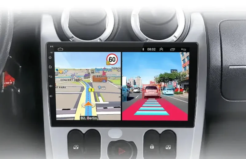 Radio Android do Renault Logan I Sandero Dacia Duster (2009-2015) CarPlay Android Auto 4G WiFi GPS DSP